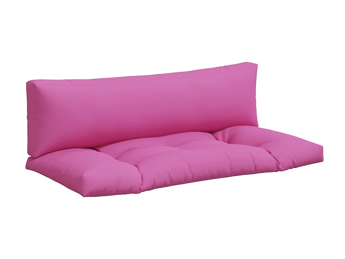 Coussins de palette 2 pcs rose tissu Oxford OFR78167