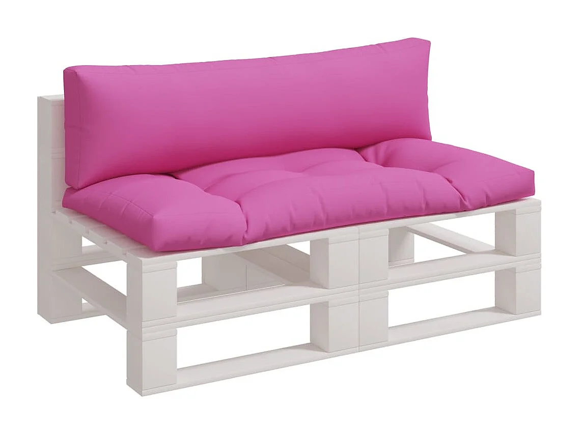 Almofadões p/ móveis de paletes 2 pcs tecido oxford rosa PT305328
