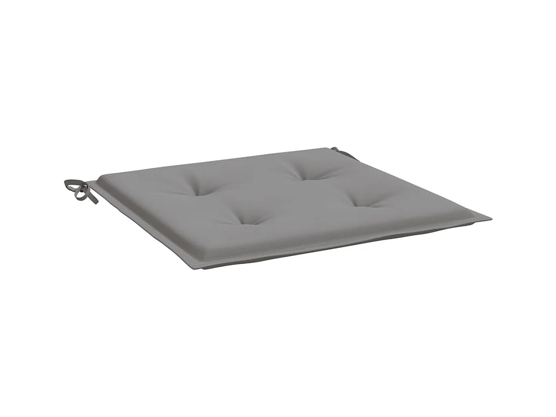 Tuinstoelkussens 6 st 40x40x3 cm oxford stof grijs NL791408