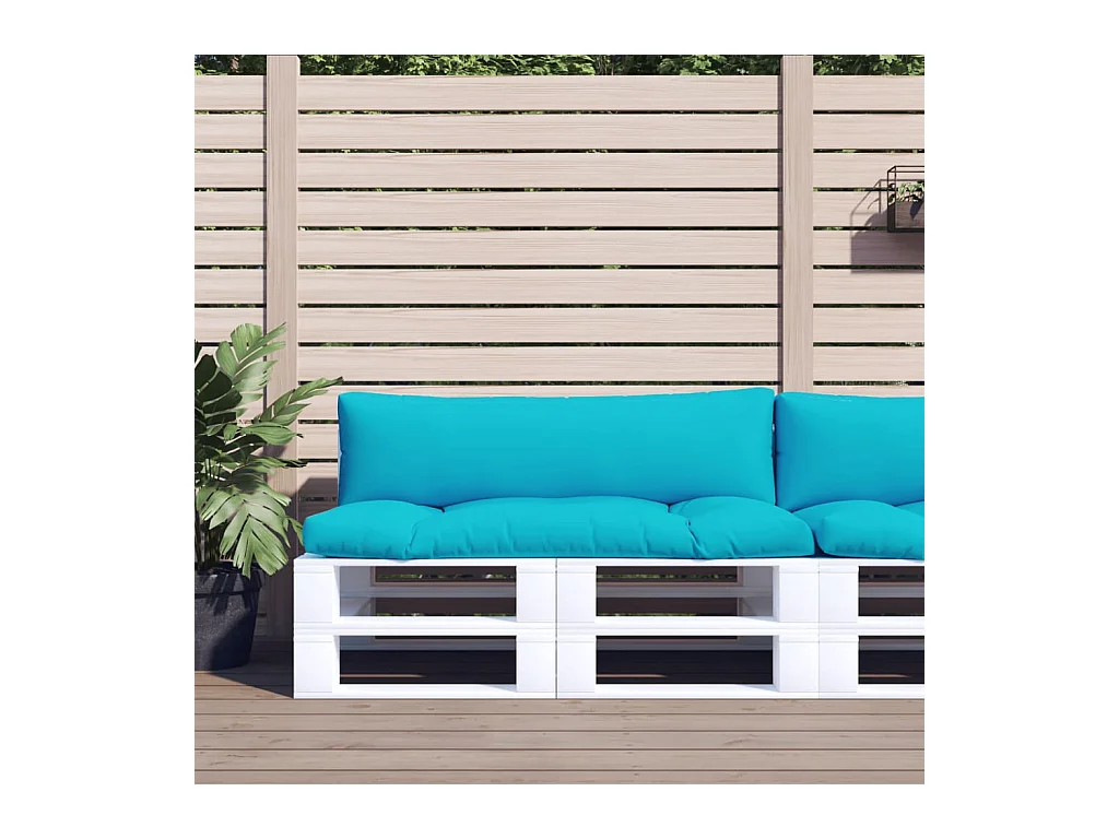 Coussins de palette 2 pcs turquoise tissu Oxford OFR16434