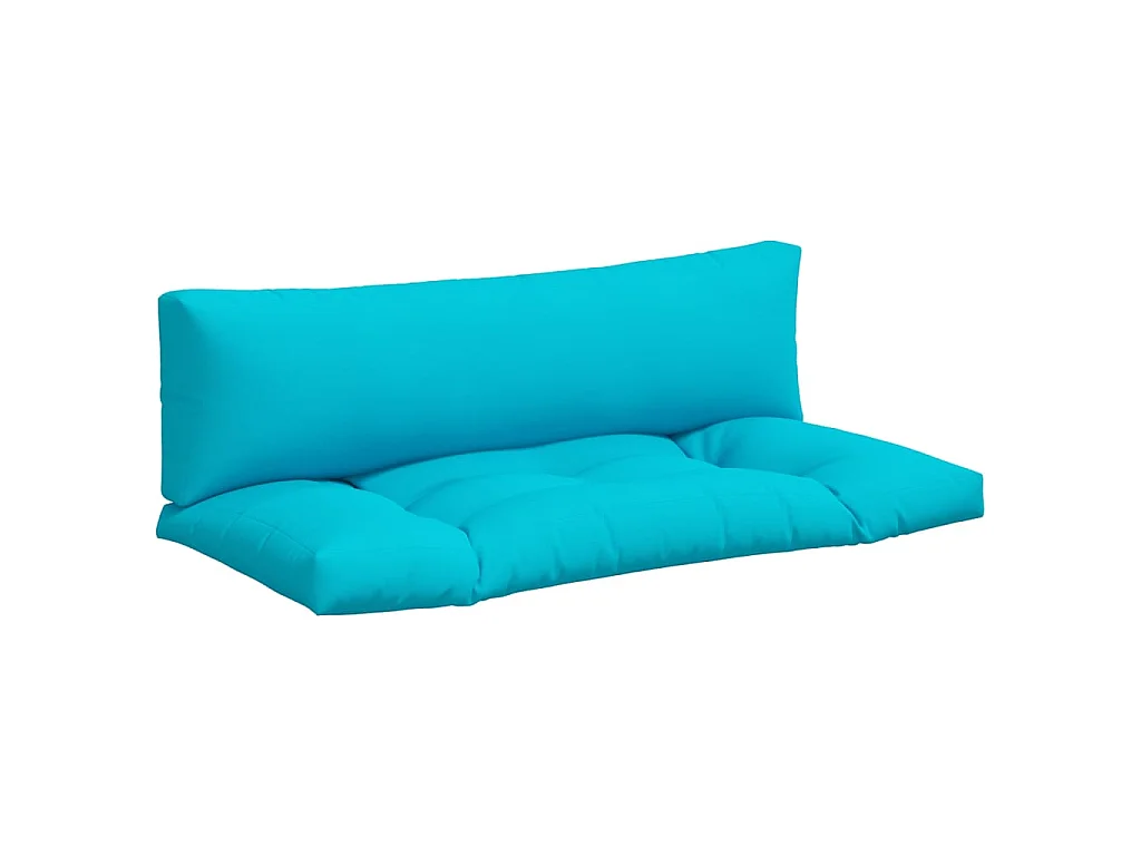 Coussins de palette 2 pcs turquoise tissu Oxford OFR16434