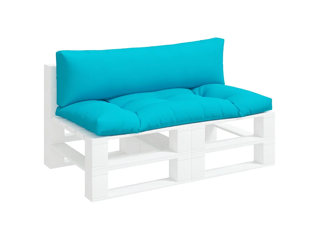 Coussins de palette 2 pcs turquoise tissu Oxford OFR16434