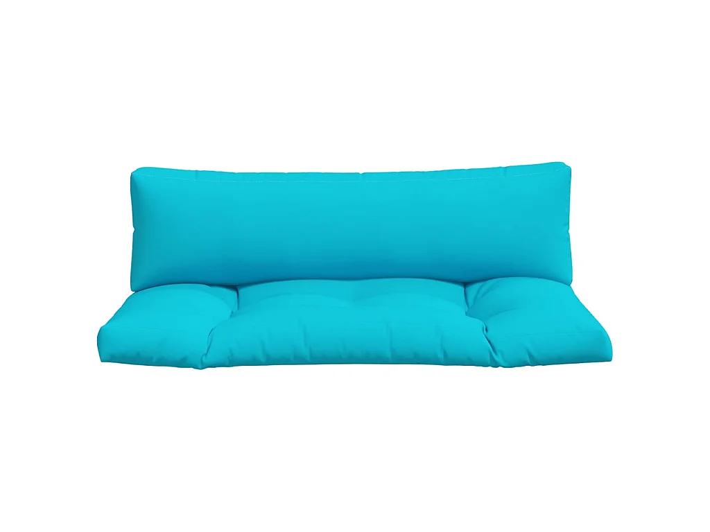 Coussins de palette 2 pcs turquoise tissu Oxford OFR16434
