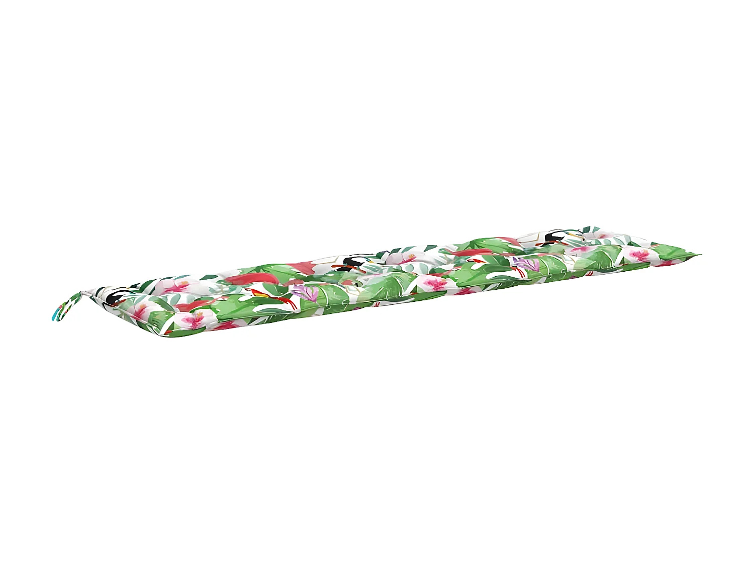 Coussins de banc de jardin Lot de 2 multicolore 200x50x7 cm OFR49818