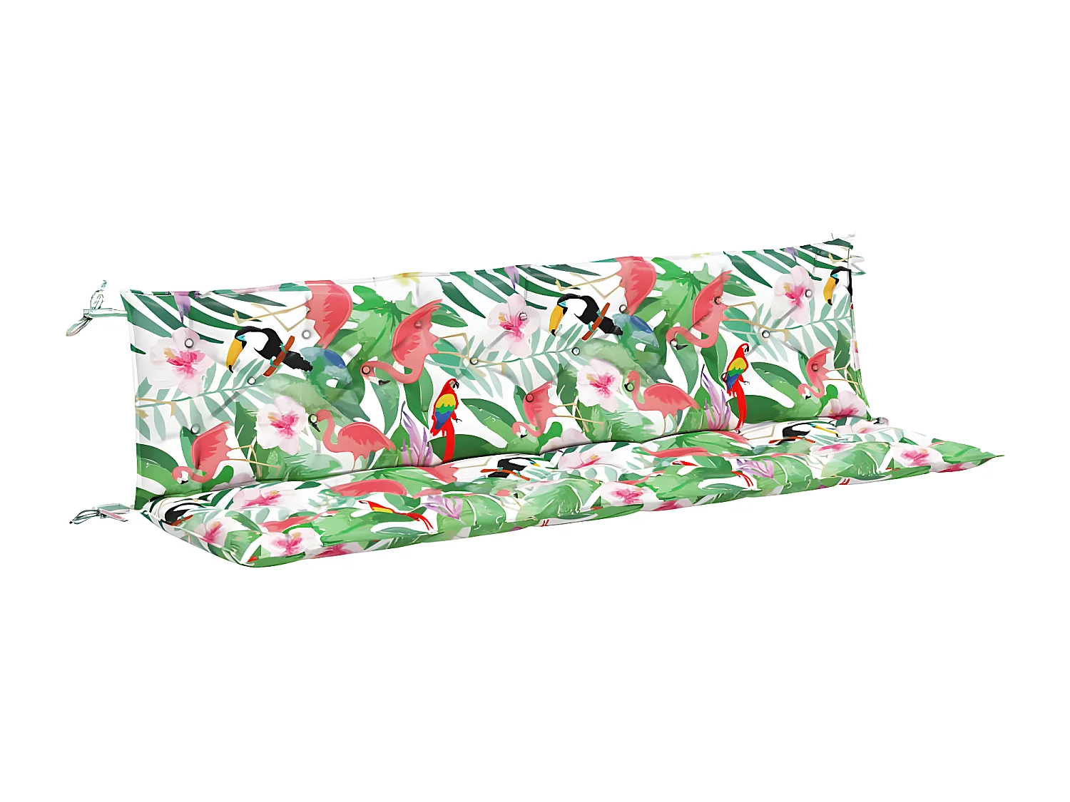 Tuinbankkussens 2 st 200x50x7 cm stof meerkleurig NL258932