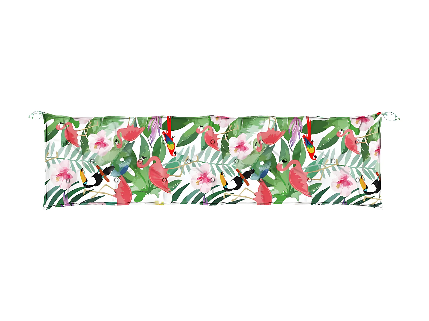 Tuinbankkussens 2 st 200x50x7 cm stof meerkleurig NL258932