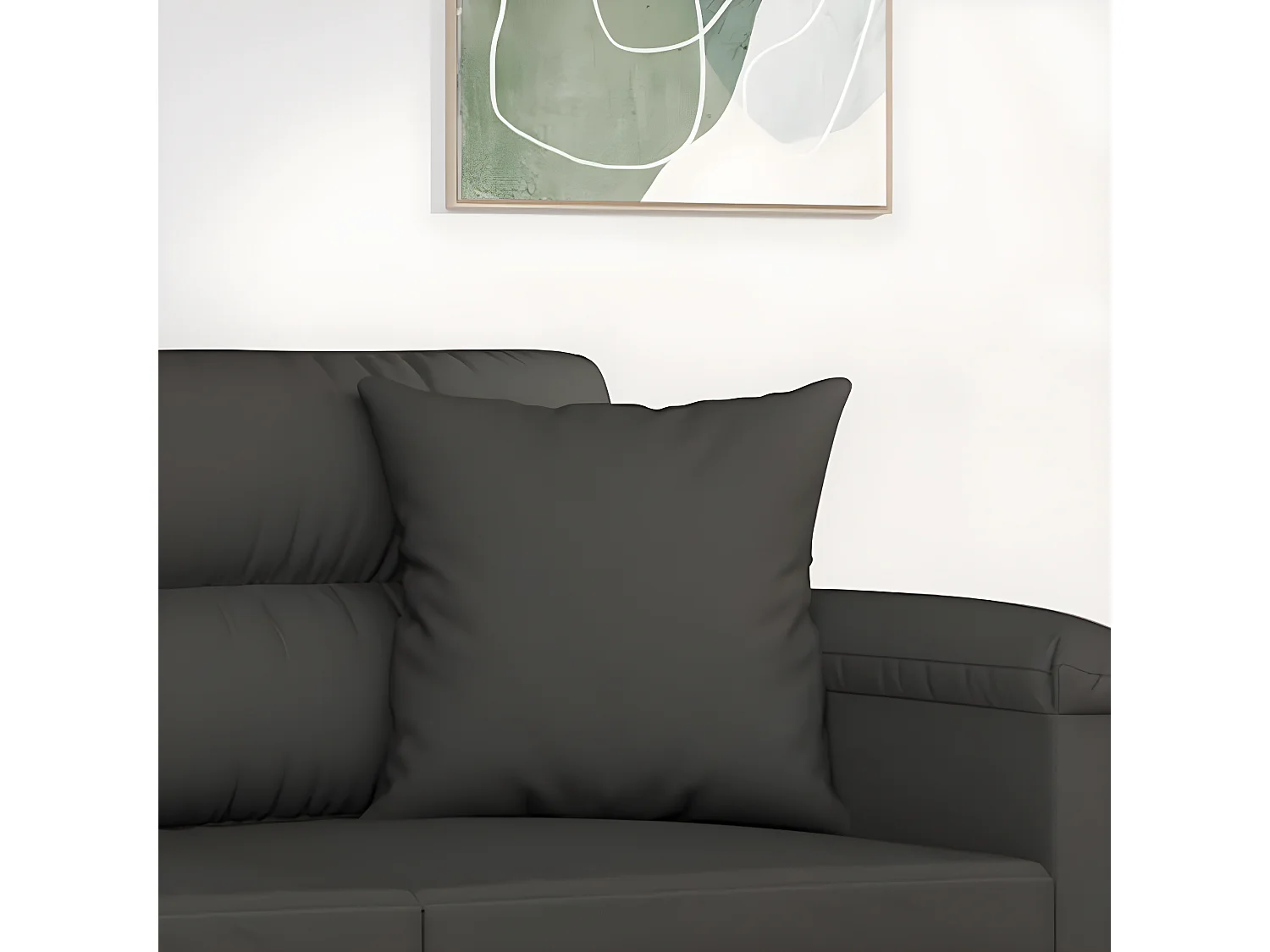 Cojines decorativos 2 uds tela microfibra gris oscuro 40x40 cm ES658716