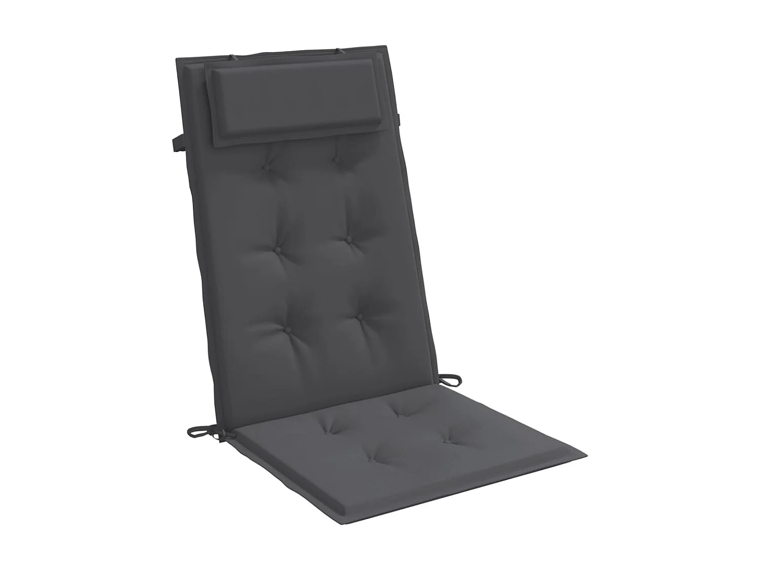 Coussins de chaise à dossier haut Lot de 2 anthracite OFR72656