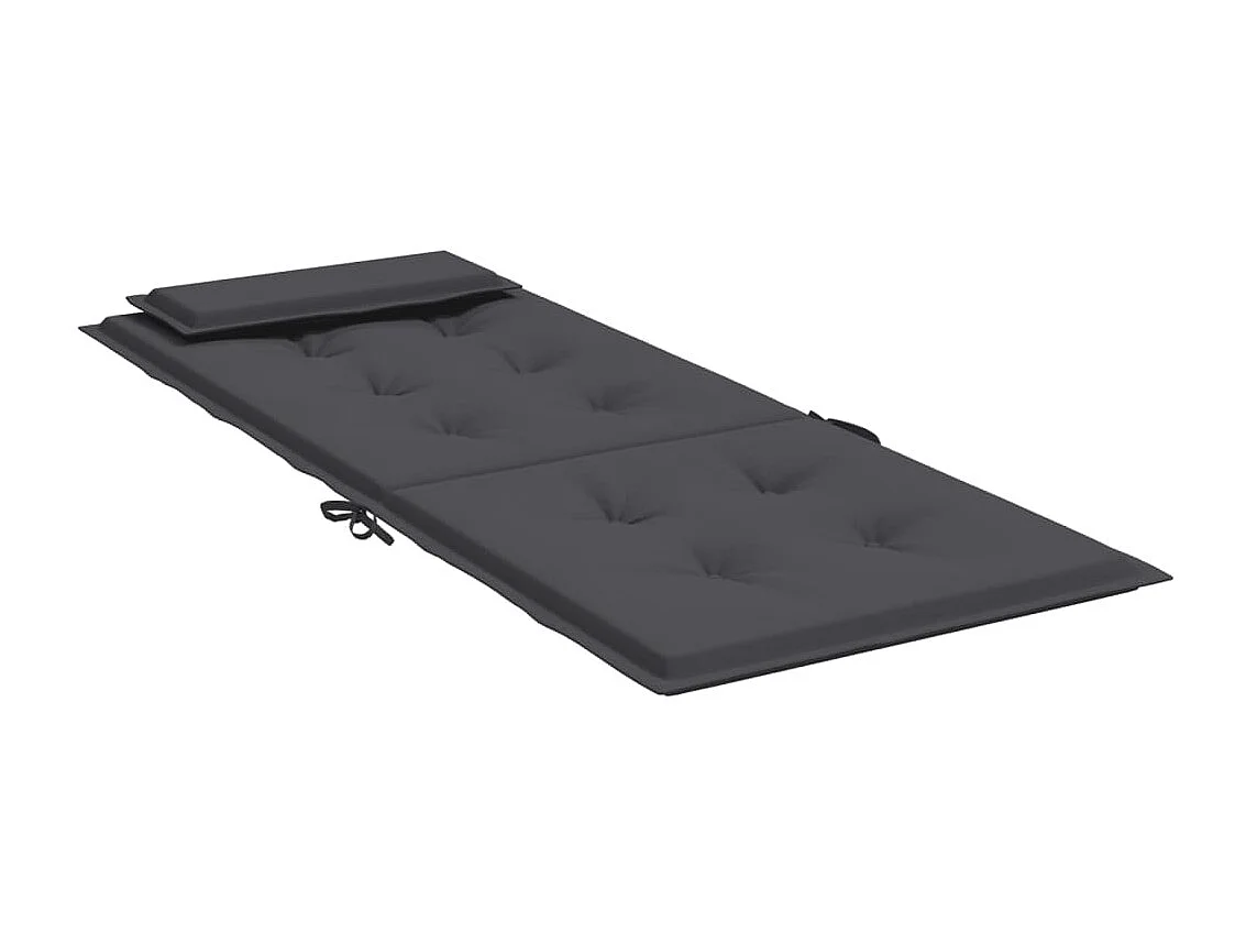 Coussins de chaise à dossier haut Lot de 2 anthracite OFR72656