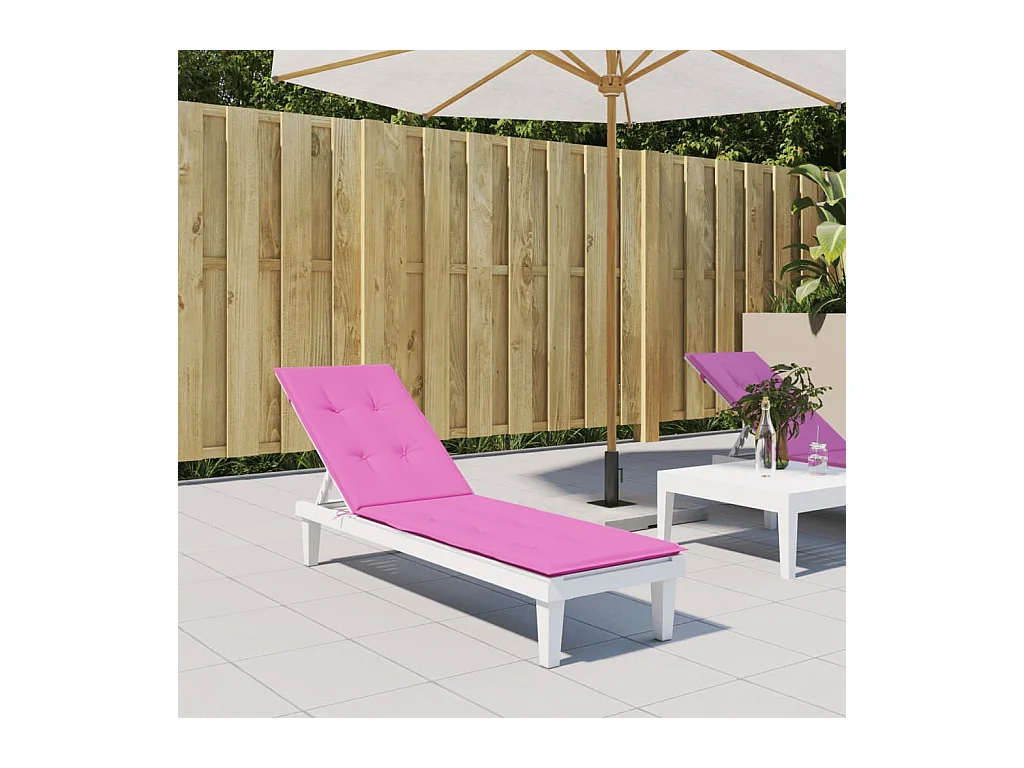 Coussin de chaise longue rose tissu oxford OFR49654
