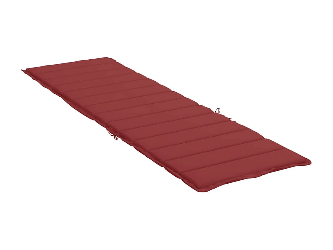 Coussin de chaise longue rouge bordeaux 200x70x3cm tissu oxford OFR32657