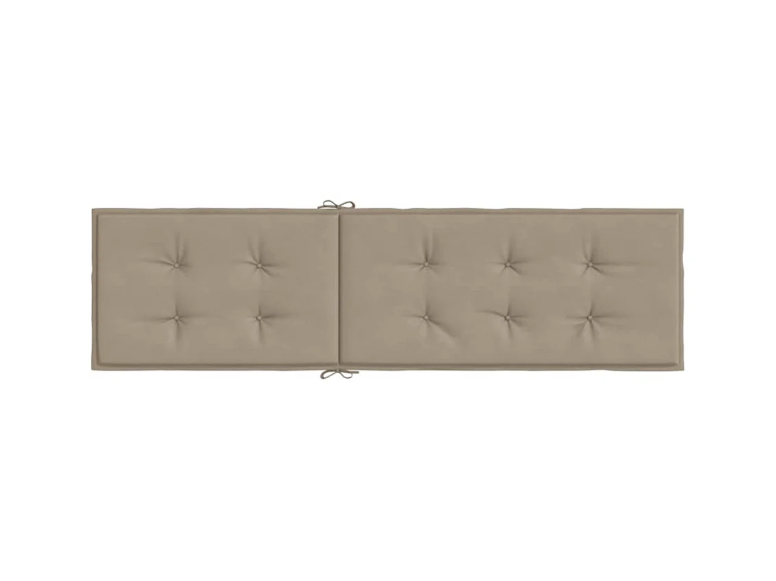 Cojín para tumbona gris taupe (75+105)x50x4 cm ES454571