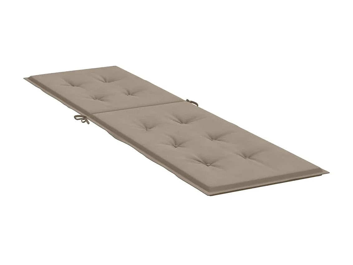 Coussin de chaise de terrasse taupe (75+105)x50x3 cm OFR60847