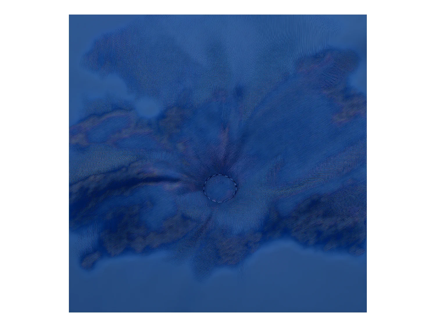 Coussin de banc de jardin bleu royal 120x50x3 cm tissu oxford OFR14465