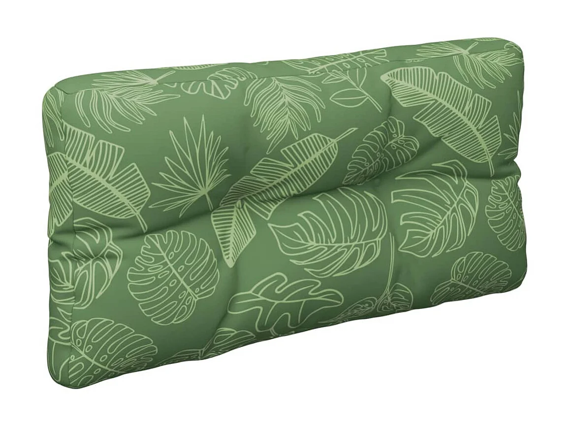 Palletkussens 2 st stof bladpatroon NL595326