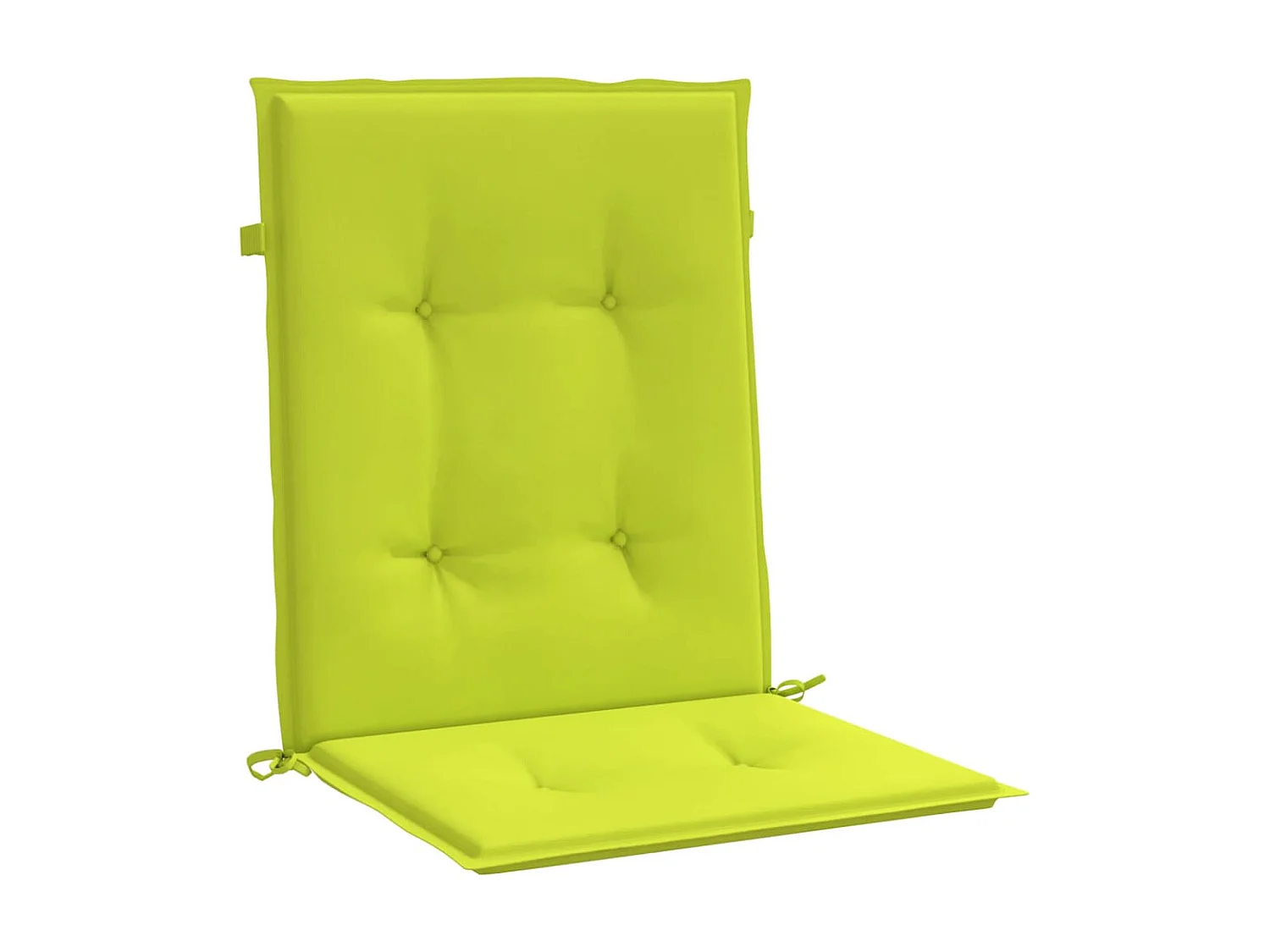 Coussins de chaise de jardin à dossier bas Lot de 6 vert vif OFR73889