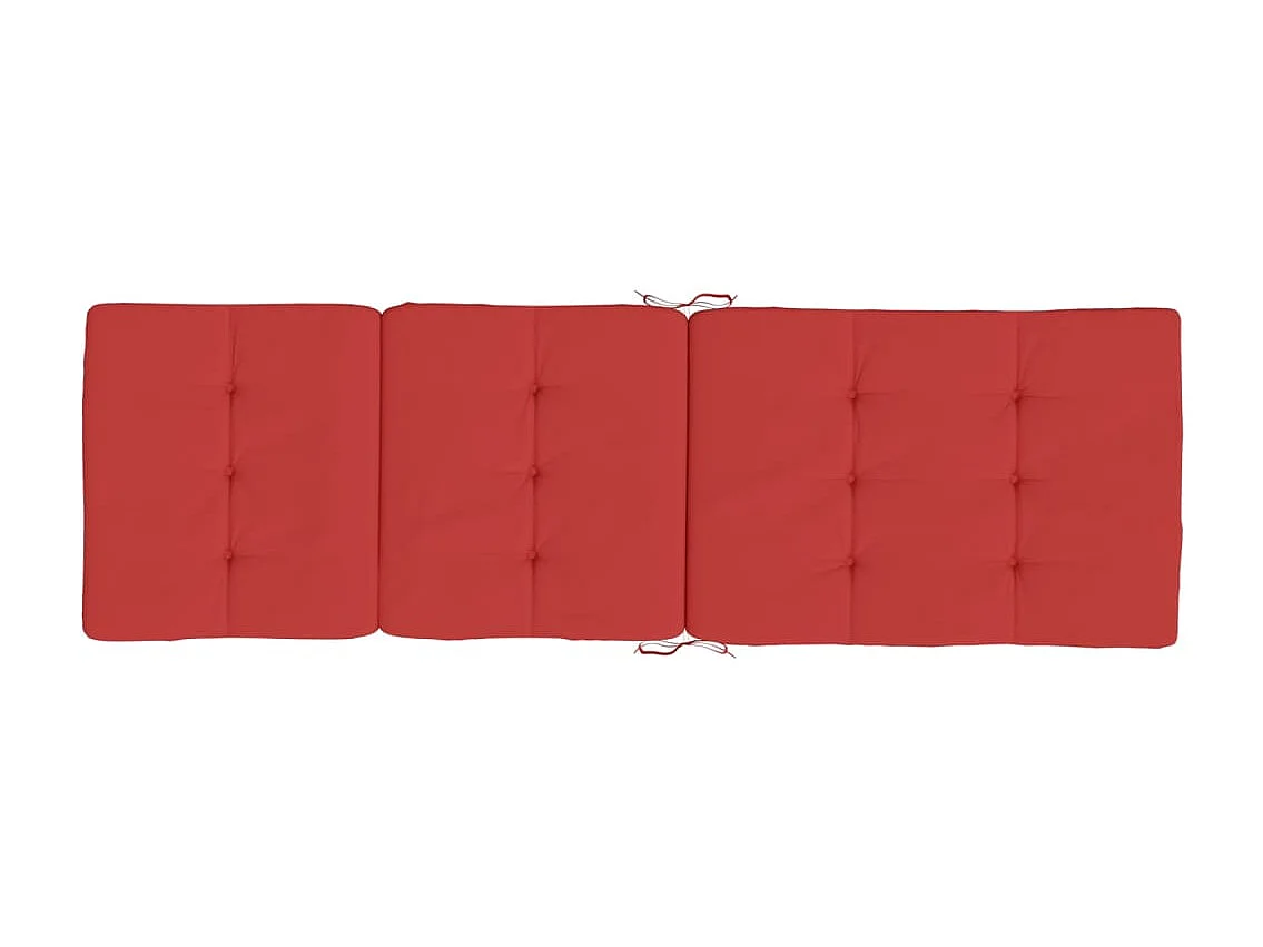 Coussins de chaise longue Lot de 2 rouge tissu oxford OFR30421