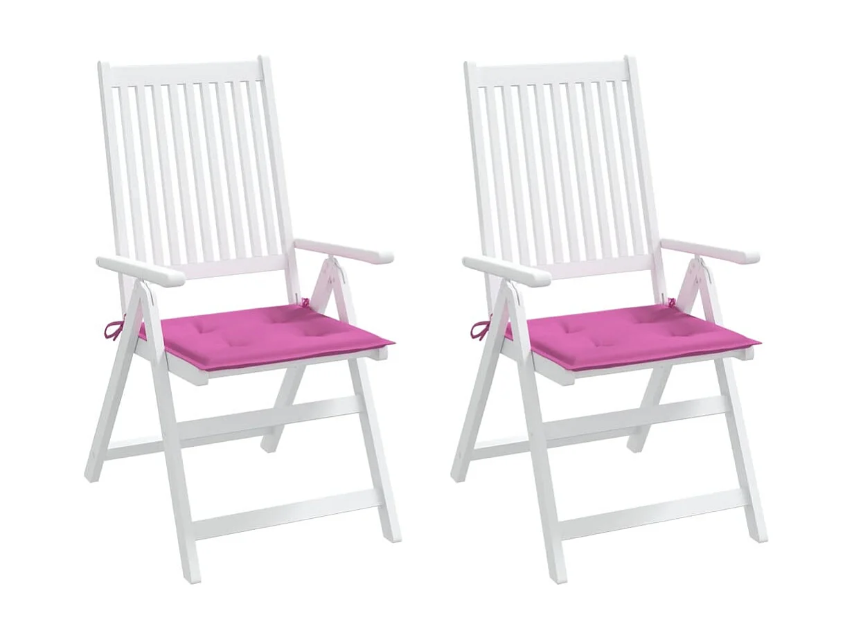 Almofadões p/ cadeira 2pcs 40x40x3cm tecido rosa PT169224