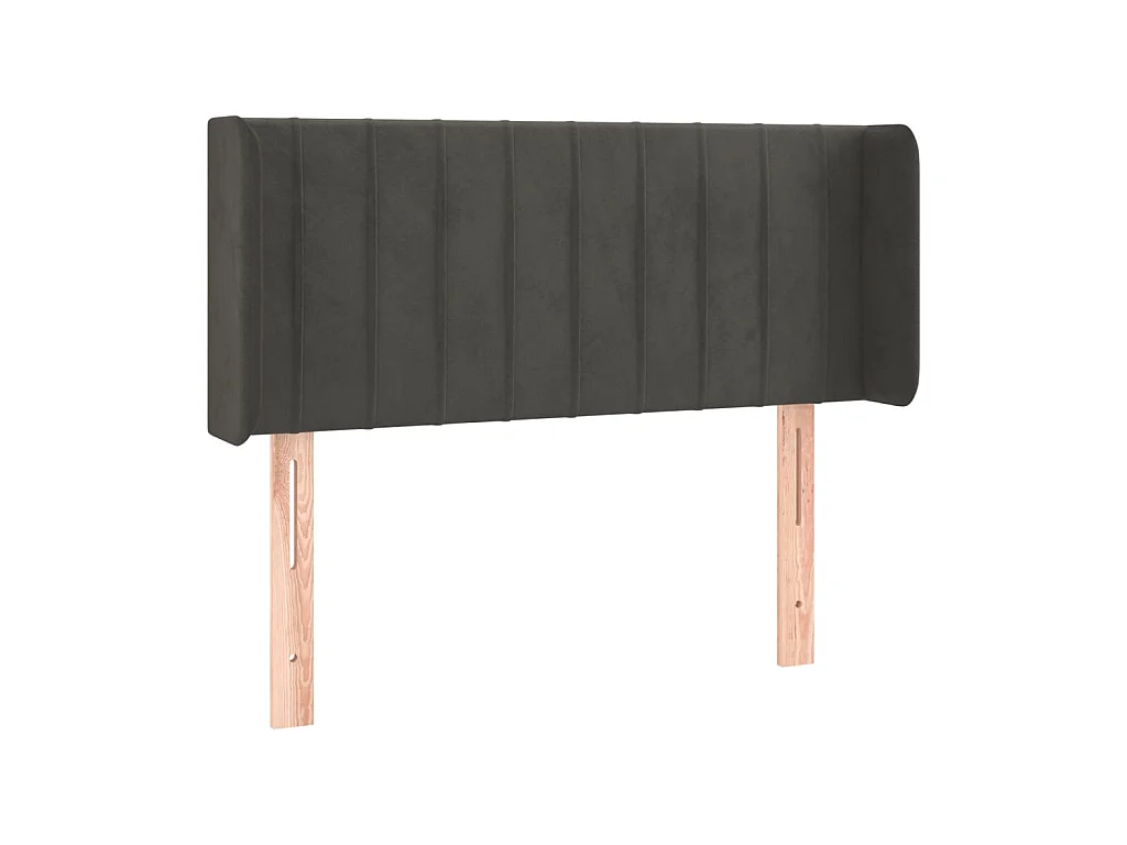 LED Kopfteil,Bettkopfteil Dunkelgrau 93x16x78/88 cm Samt -gkd605724