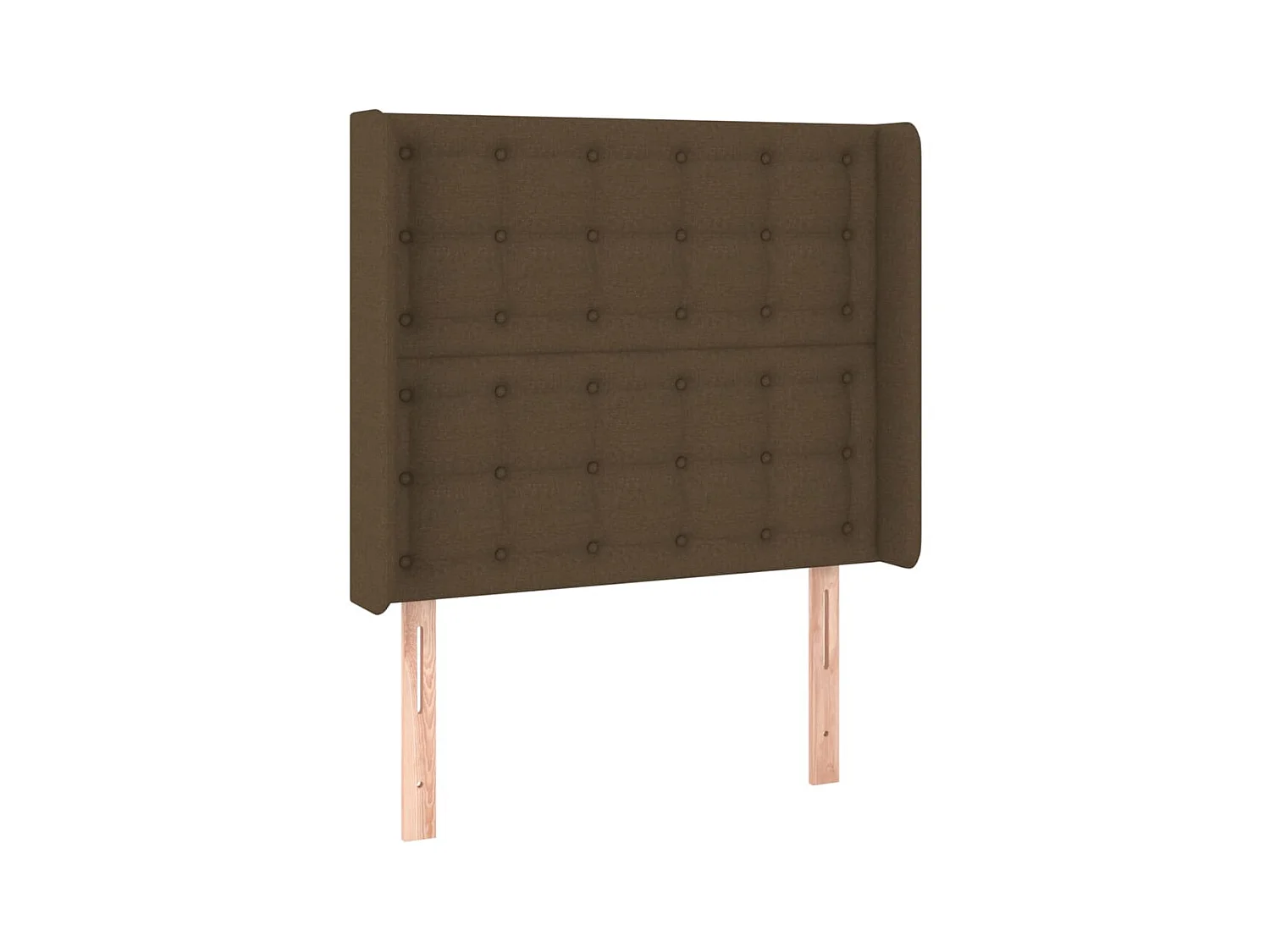 Tête de lit avec oreilles Marron foncé 103x16x118,128 cm Tissu LWE47331 BonneVie Meuble