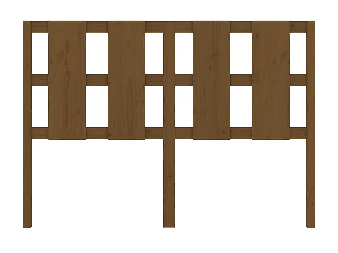 Cabeceira de cama 125,5x4x100 cm pinho maciço castanho mel PT831274