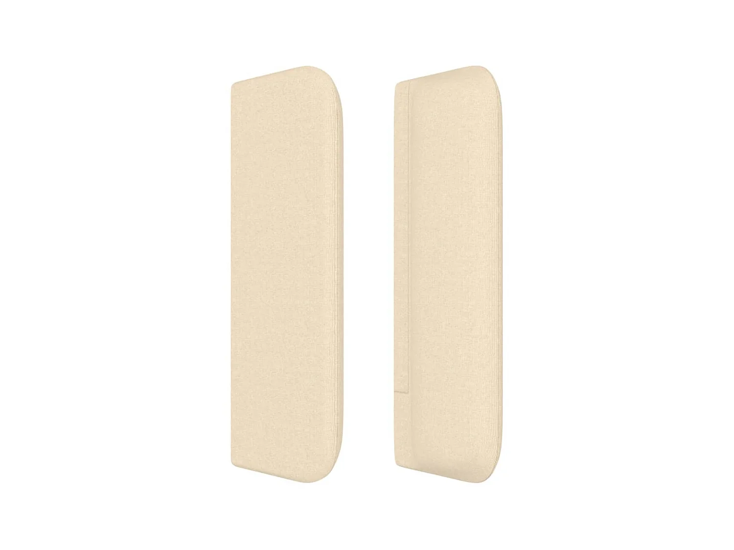 Tête de lit avec oreilles Crème 203x16x78/88 cm Tissu POI70247 BonneVie Meuble