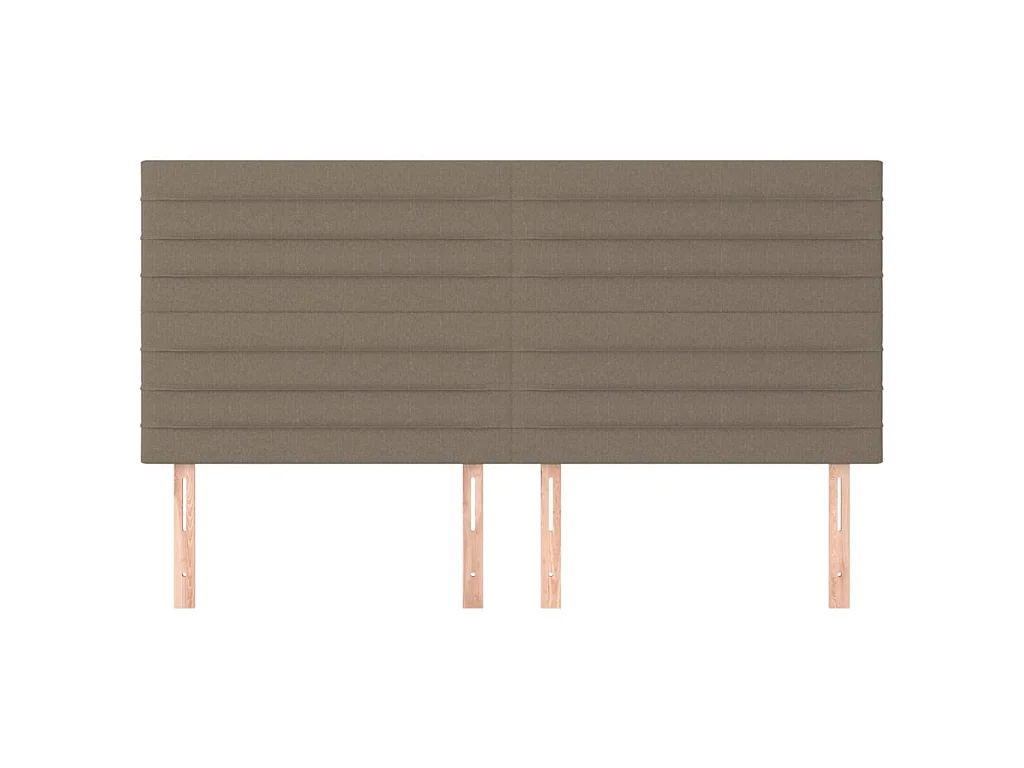 Cabeceros 4 unidades de tela gris taupe 100x5x78/88 cm ES96448