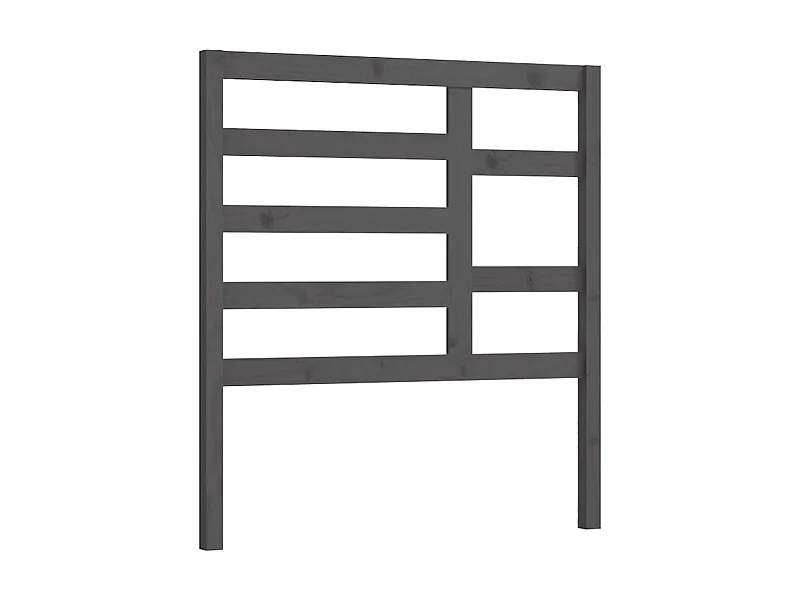 Tête de lit Gris 81x4x104 cm Bois massif de pin POI31348 BonneVie Meuble