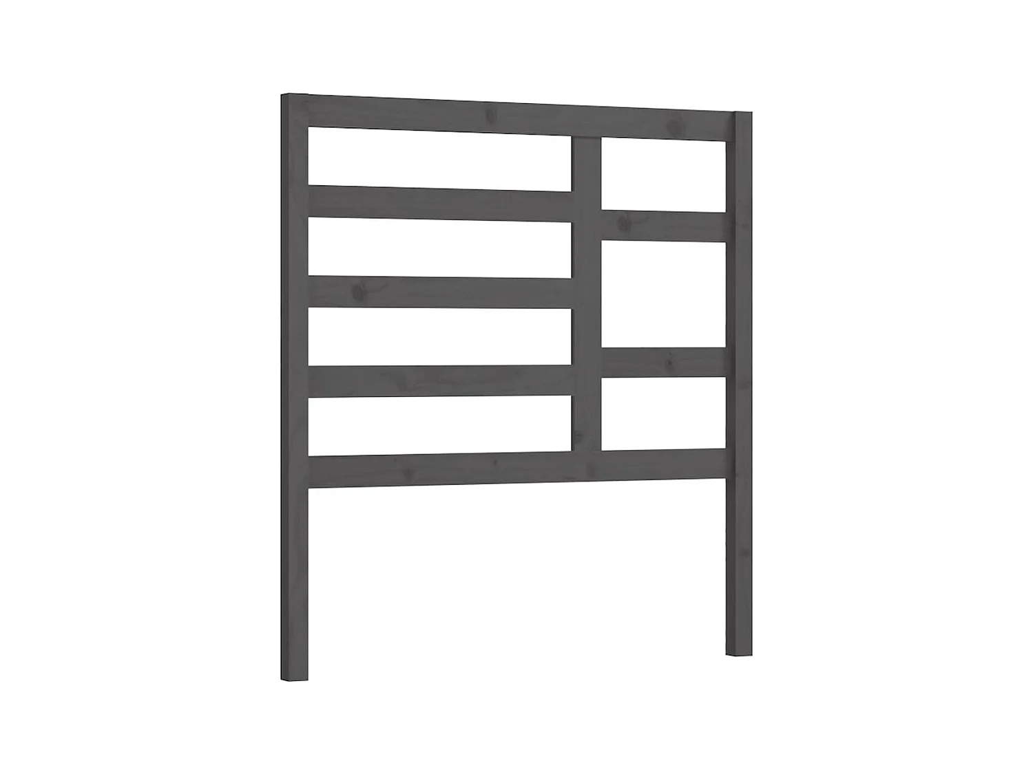Tête de lit Gris 81x4x104 cm Bois massif de pin POI31348 BonneVie Meuble