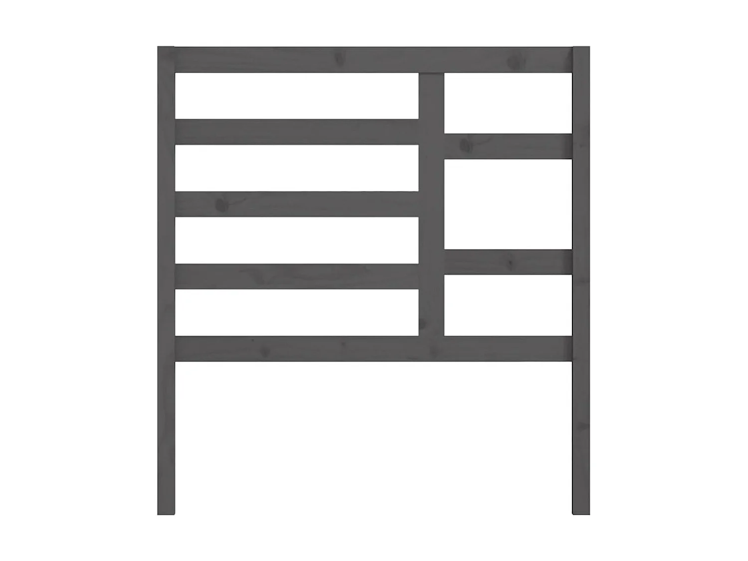 Hoofdbord 81x4x104 cm massief grenenhout grijs NL977998