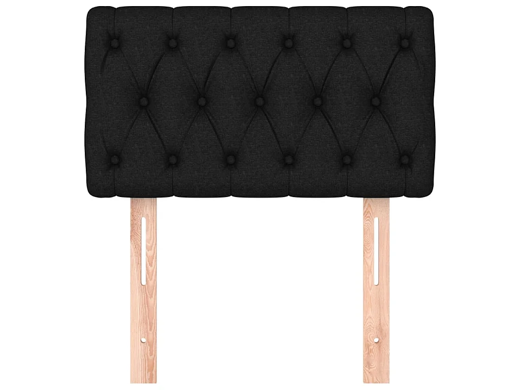 Tête de lit Noir 80x7x78/88 cm Tissu POI57455 BonneVie Meuble