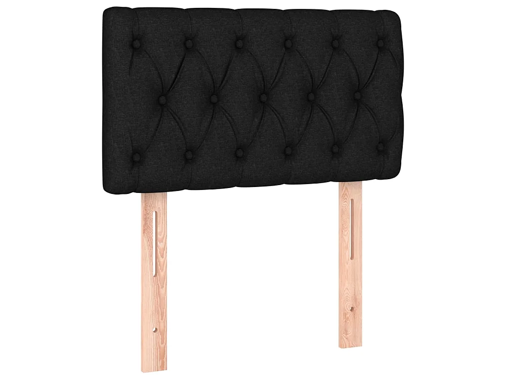 Tête de lit Noir 80x7x78/88 cm Tissu POI57455 BonneVie Meuble