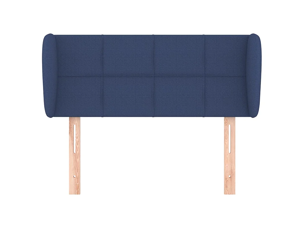 Tête de lit avec oreilles Bleu 103x23x78/88 cm Tissu POI65173 BonneVie Meuble