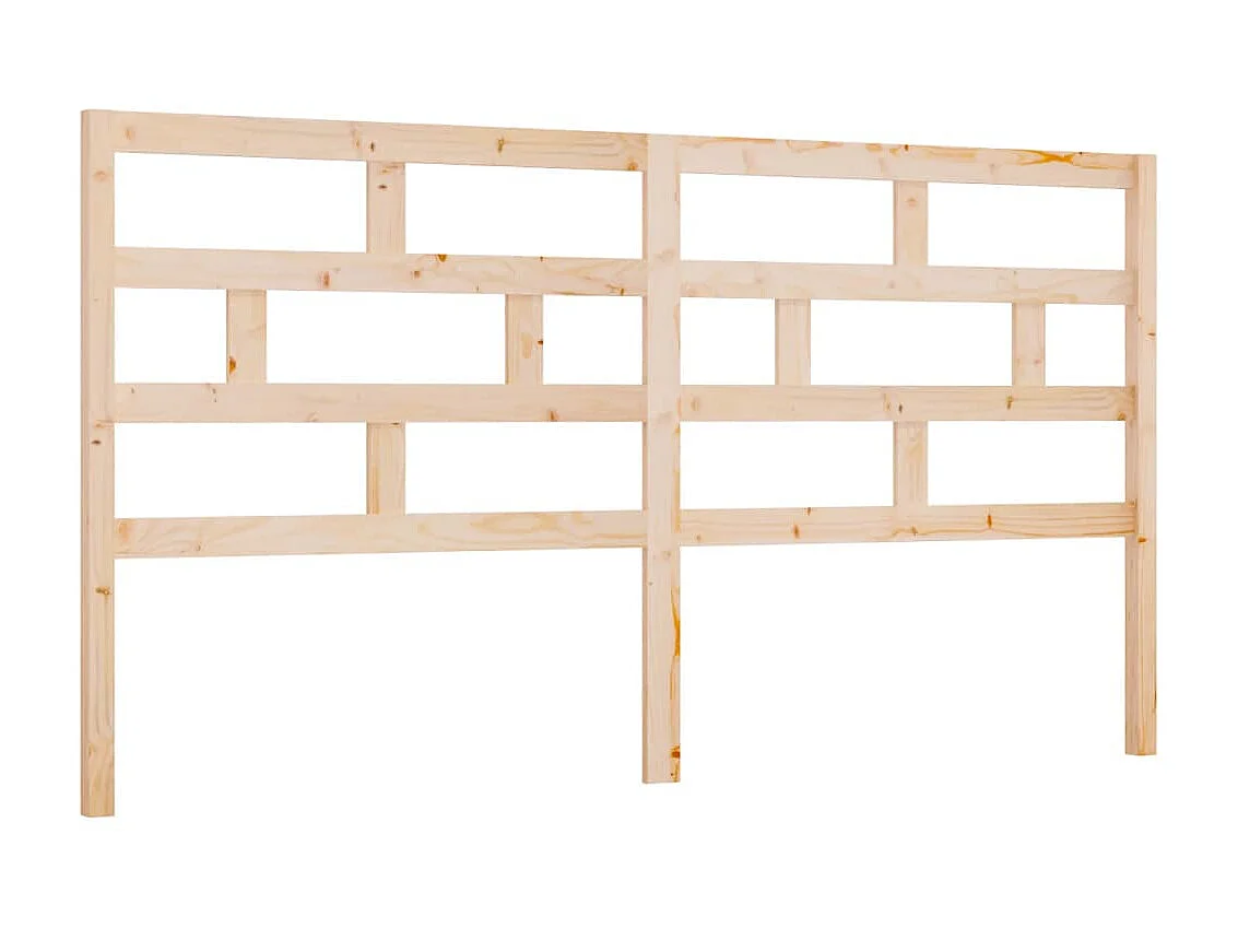 Tête de lit 186x4x100 cm Bois massif de pin POI36230 BonneVie Meuble