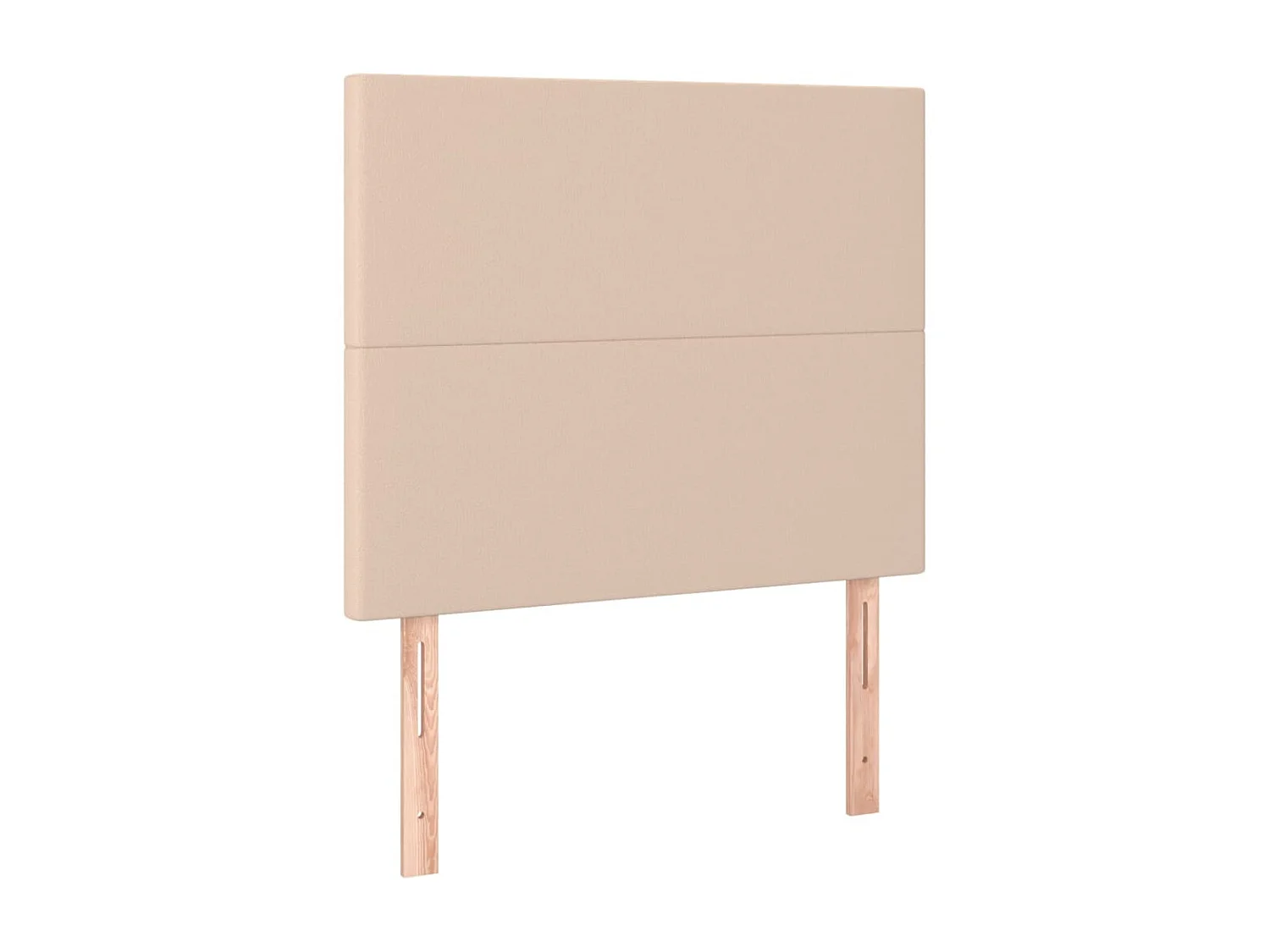 Testiera | Testata del letto a LED Cappuccino 90x5x118/128 cm in Similpelle