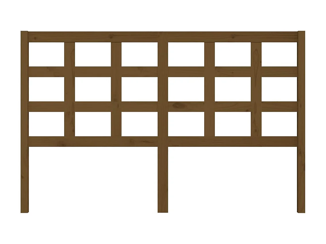 Tête de lit Marron miel 156x4x100 cm Bois massif de pin POI48997 BonneVie Meuble