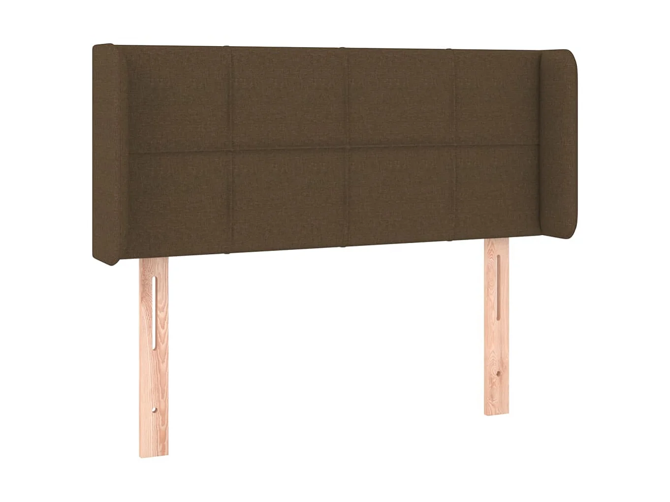 Tête de lit à LED Marron foncé 103x16x78/88 cm Tissu POI78071 BonneVie Meuble