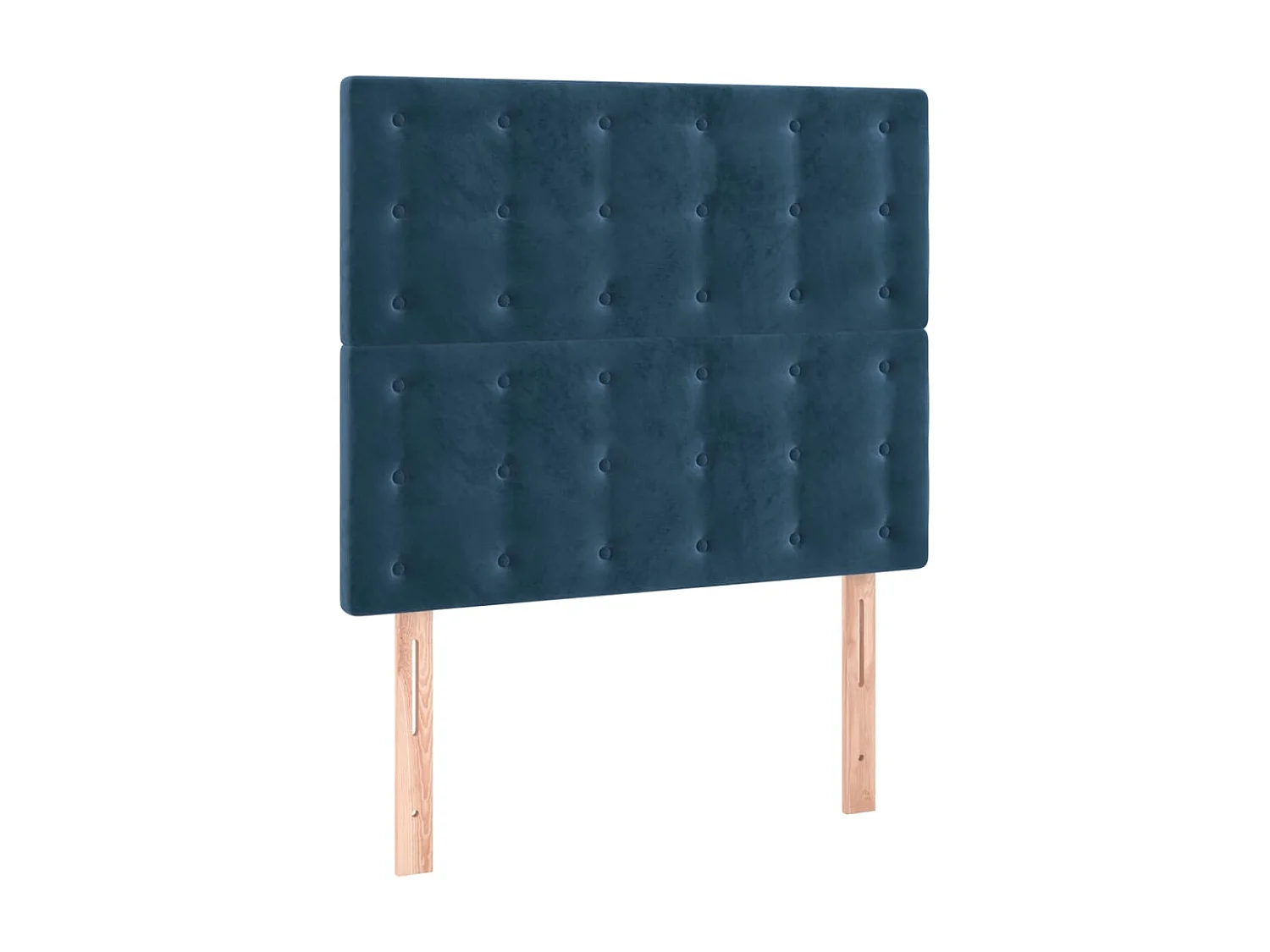 Tête de lit à LED Bleu foncé 100x5x118/128 cm Velours POI71148 BonneVie Meuble