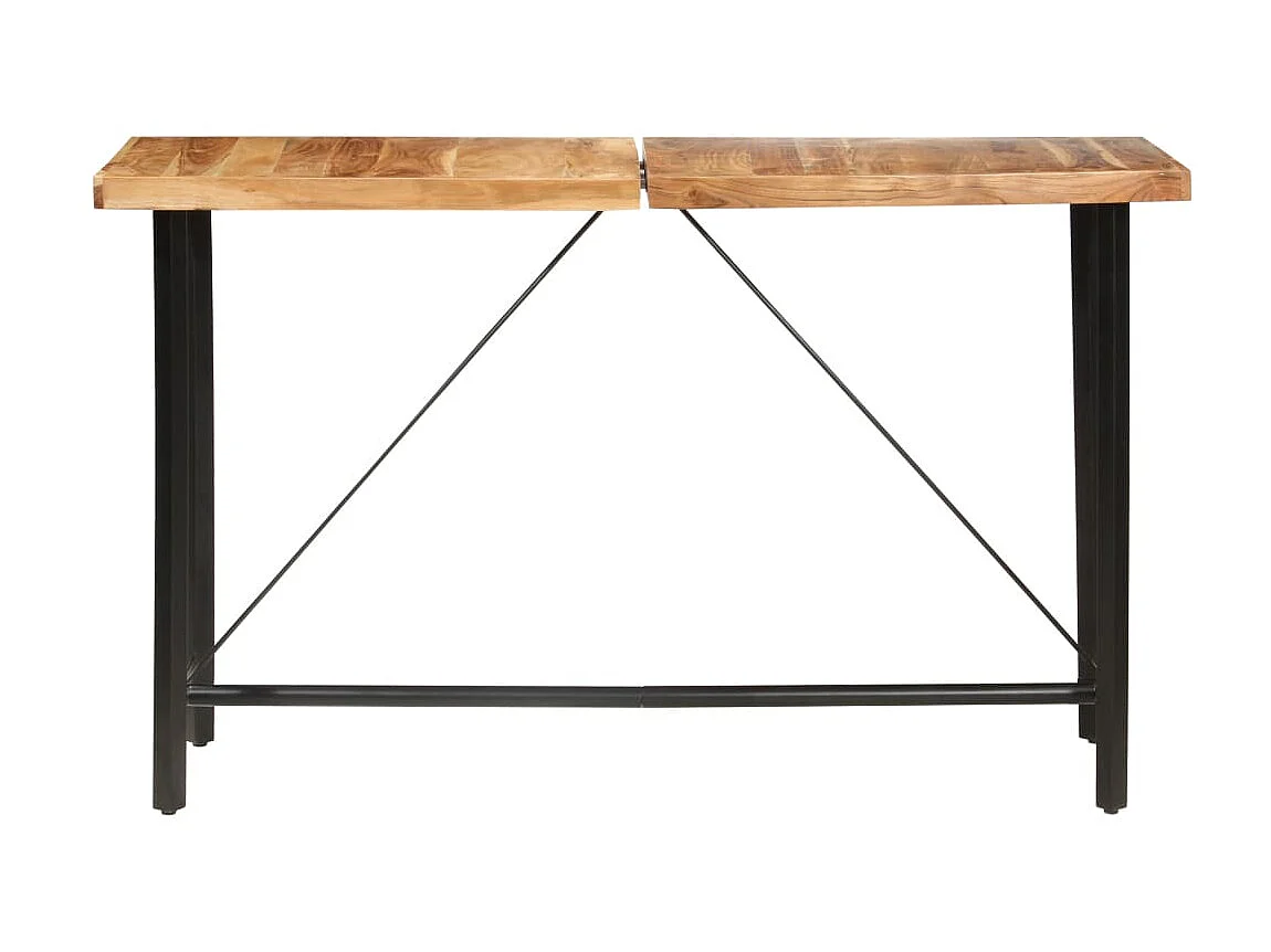 Ensemble de bar 9 pcs Bois d'acacia et de récupération massif LCS9276