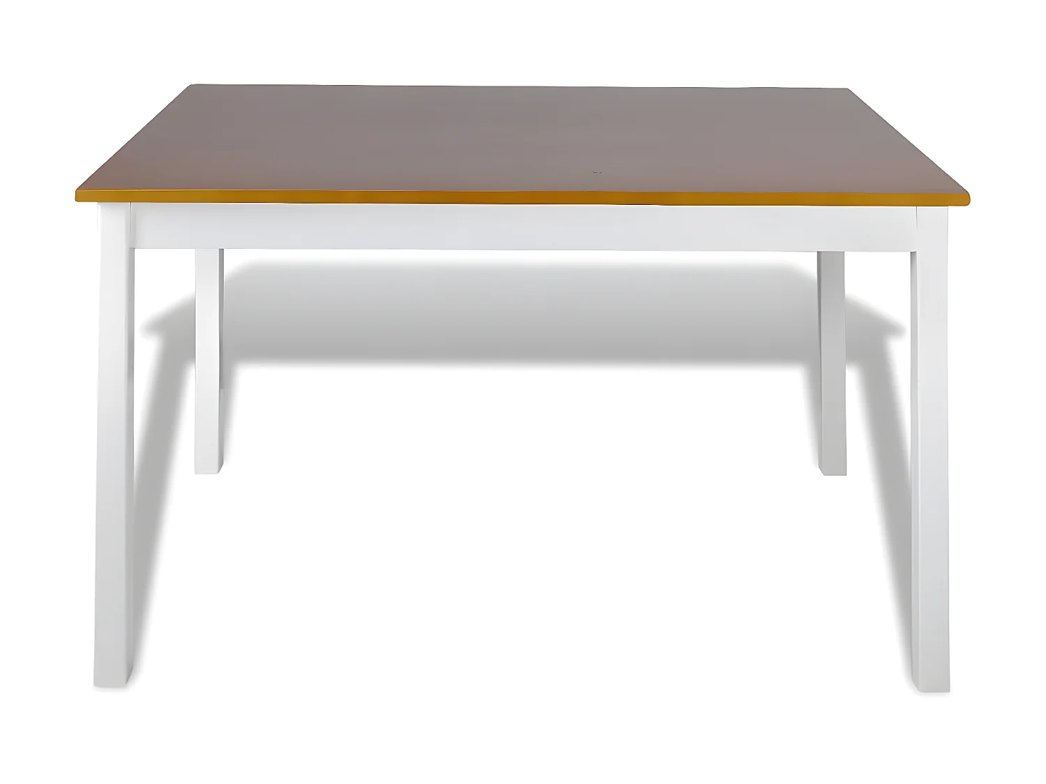 Ensemble de salle à manger 5 pcs Marron et blanc PLQ4877