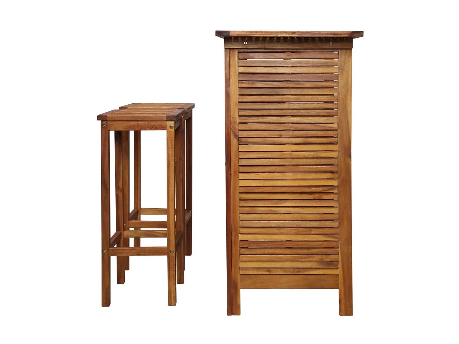 Table et chaises de bar 3 pcs Bois d'acacia massif LCS7236