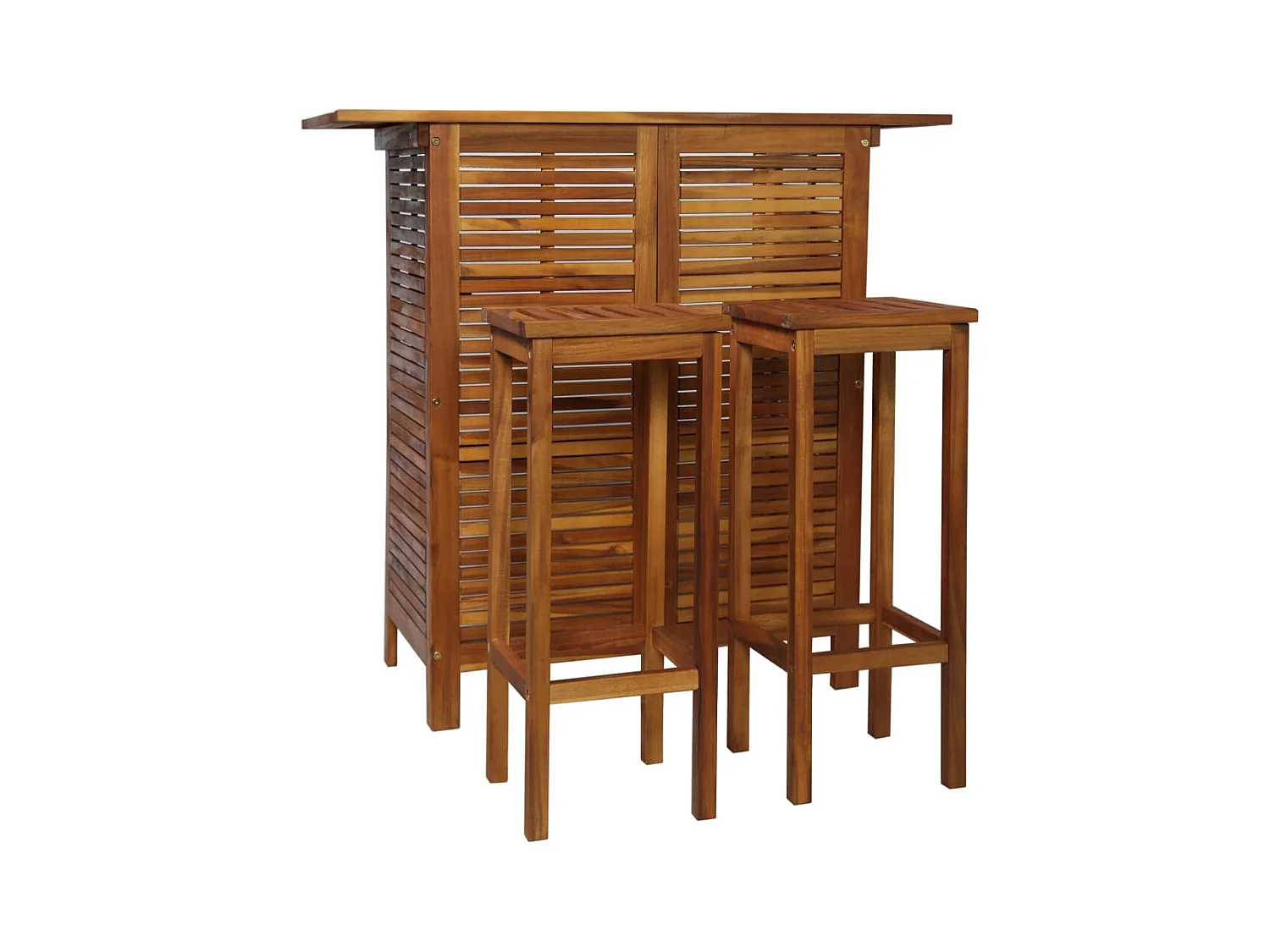 Table et chaises de bar 3 pcs Bois d'acacia massif LCS7236