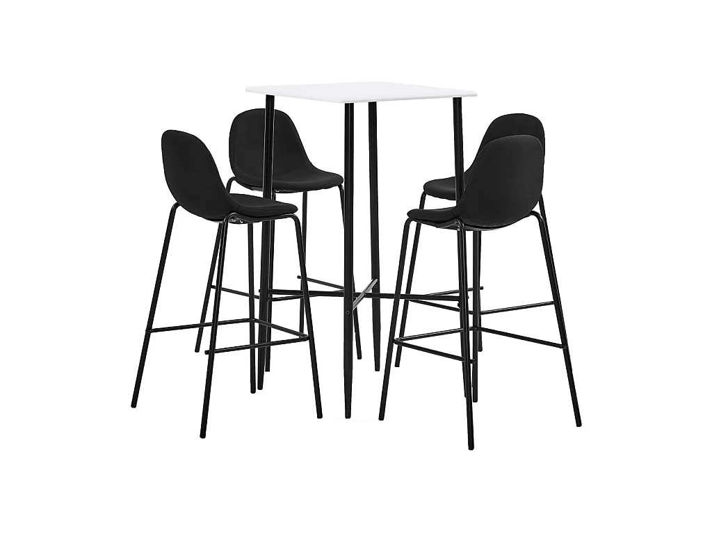 Ensemble de bar 5 pcs Tissu Noir LCS9573