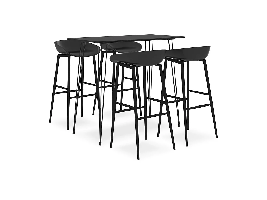 Ensemble de bar 5 pcs Noir LCS1610