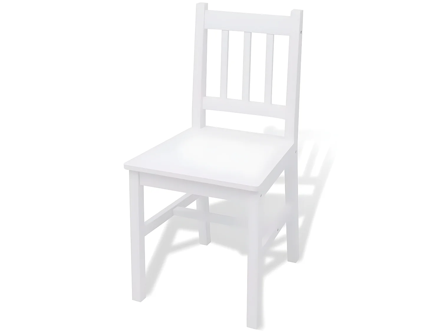 Ensemble de salle à manger 5 pcs Pinède Blanc PLQ1963