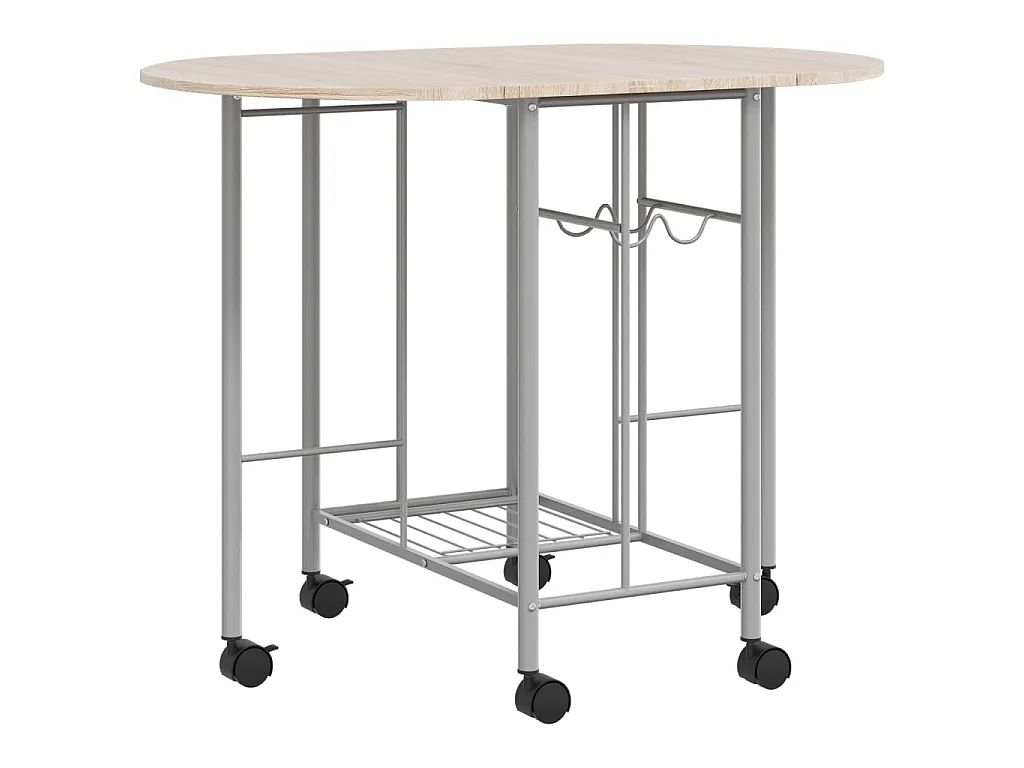 Ensemble de salle à manger pliable 5 pcs MDF PLQ9567