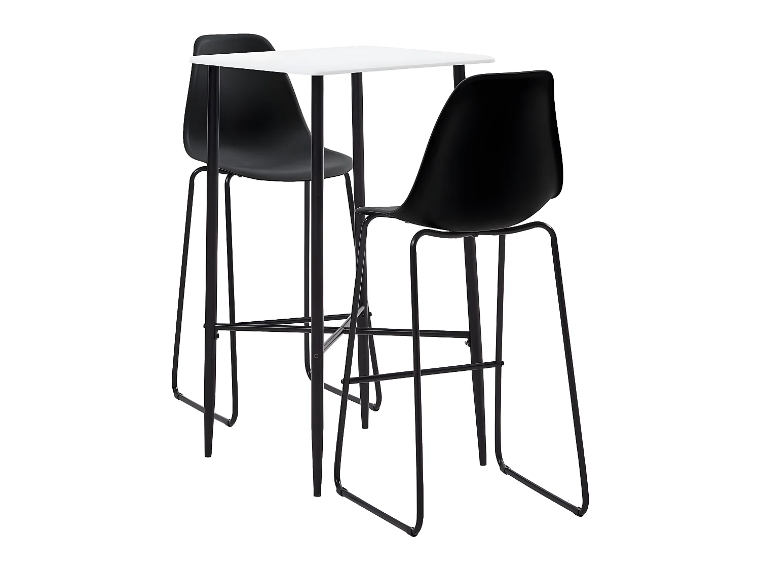 Ensemble de bar 3 pcs Plastique Noir LCS4684