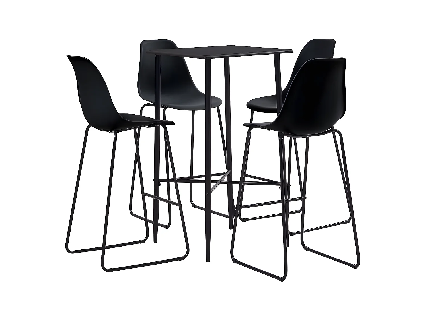 Ensemble de bar 5 pcs Plastique Noir LCS7659