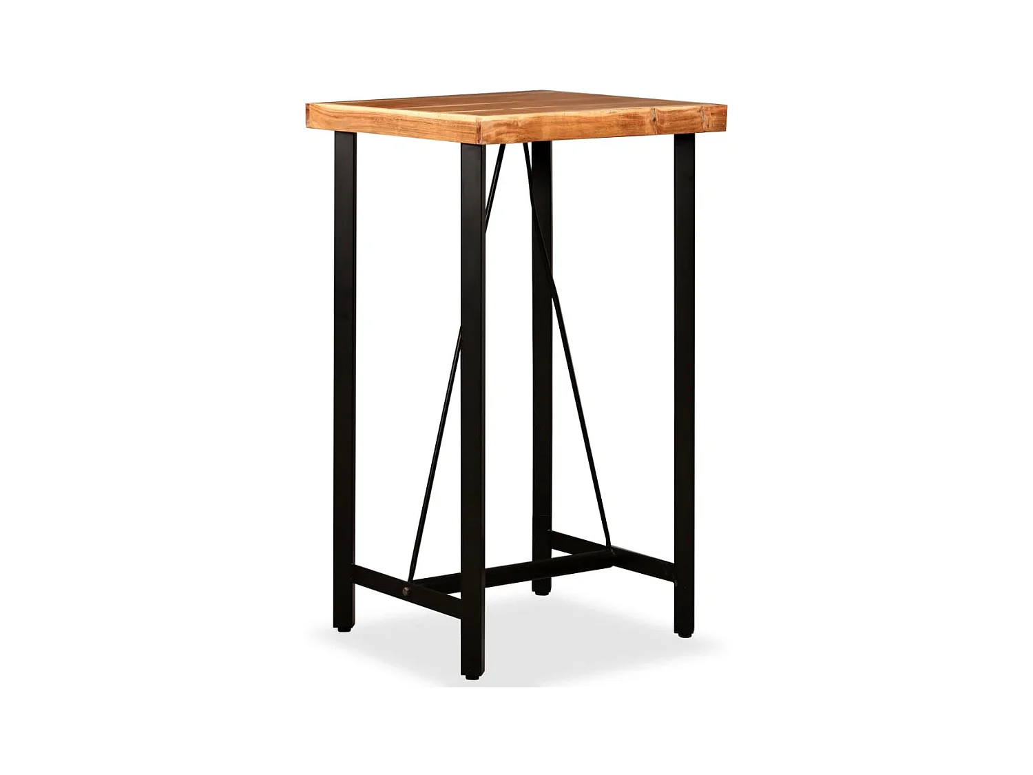 Set de muebles de bar 3 piezas acacia y madera reciclada ES925985