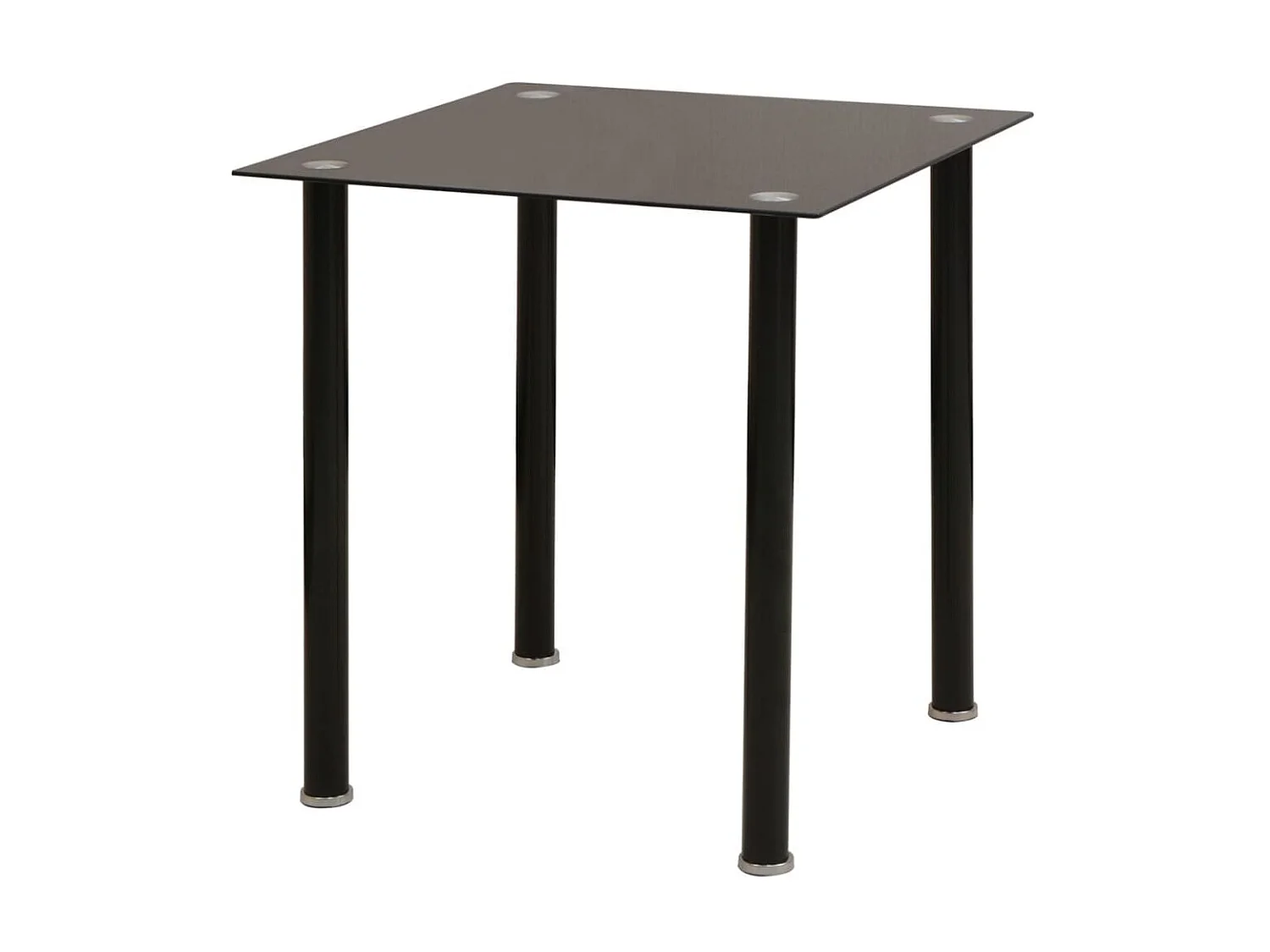 Ensemble de table et chaise de salle à manger 3 pcs noir LCS4866